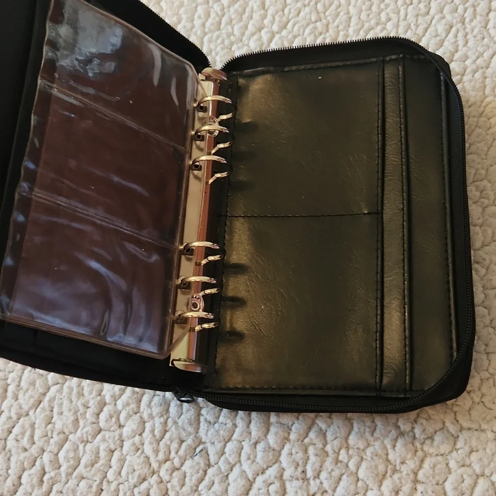 Vintage 90's Philippe Amiel Phone Wallet Organizer Retro Faux Leather